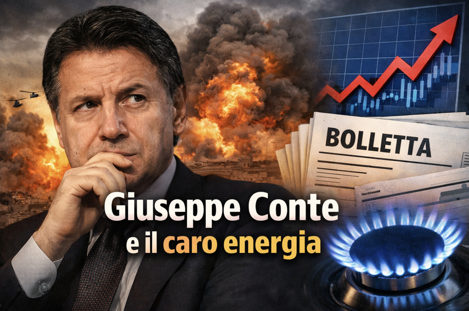 Giuseppe Conte caro energia gas TTF PUN marzo 2026